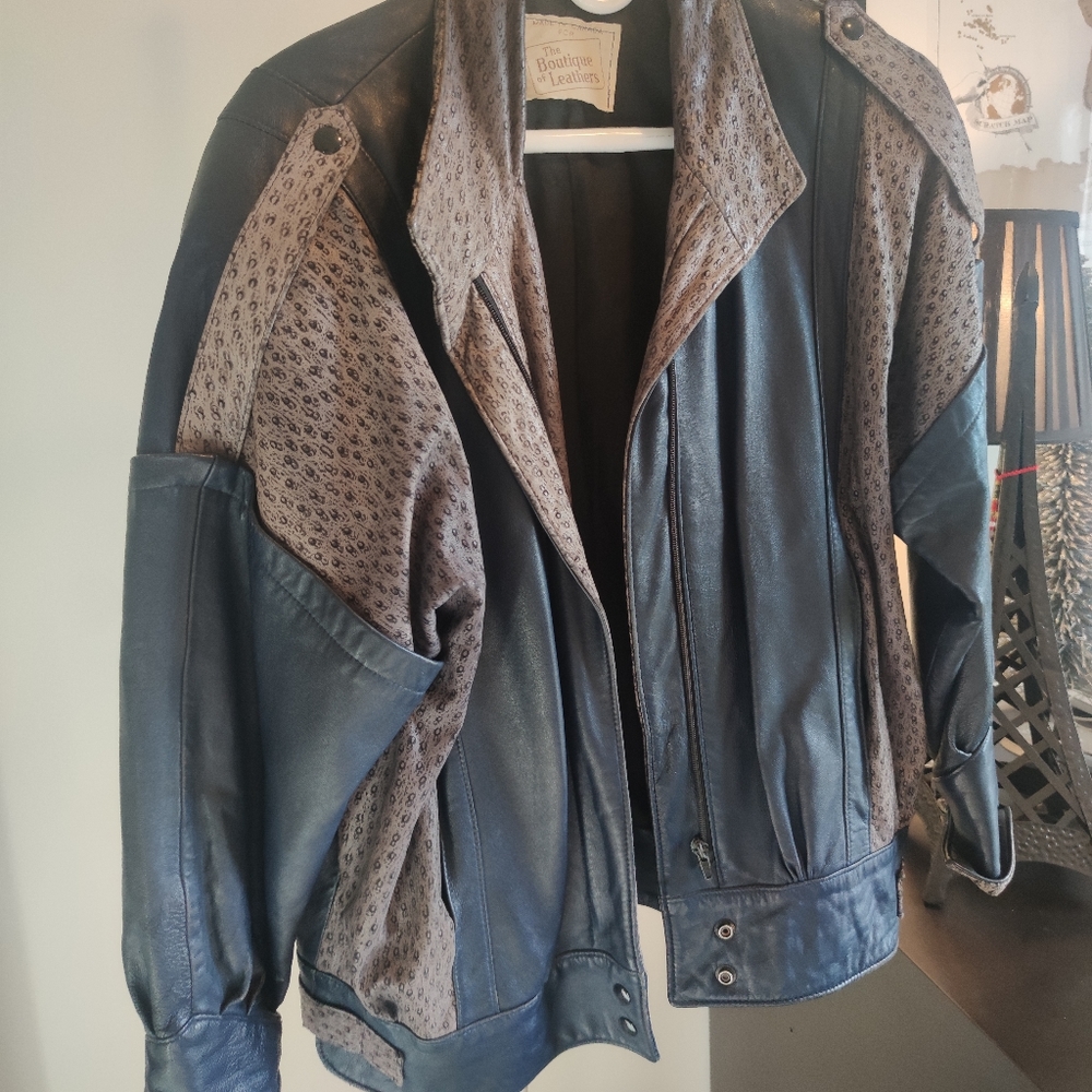 Vintage Ostrich Leather Jacket